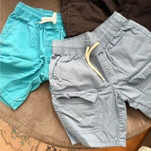 Cat & Jack Teal and Light Gray Kids Shorts